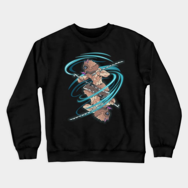 the wind roared Inosuke Crewneck Sweatshirt by keenkei